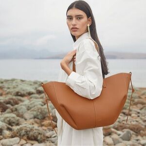 Polene Paris Cyme Tote Camel Bag